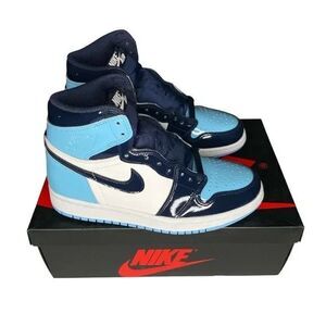 NIKE AIR JORDAN 1 RETRO HIGH OG BLUE CHILL UNC CD0461-401 WOMENS SZ 6 / MENS 4.5